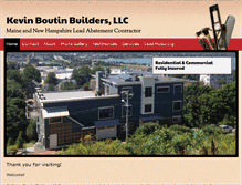 Tablet Screenshot of kevinboutinbuilders.com